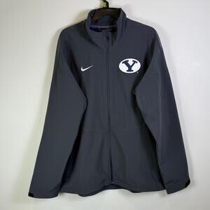 Nike BYU Cougars Jacket Dri Fit Full Zip Brigham Young Mens Size XLarge gray